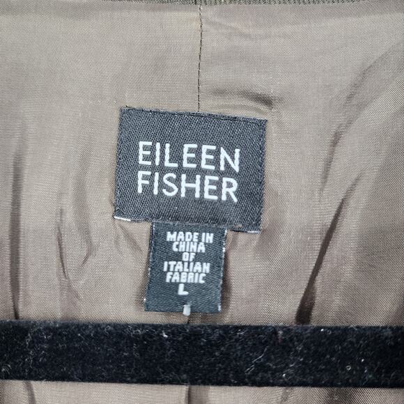 Eileen Fisher System Wool Open Front Blazer Jacket Size Large - Picture 2 of 4